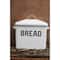 Hello Honey® 13.5" Enameled Metal Distressed White Bread Box with Lid